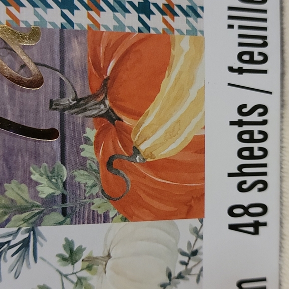 Paper, scrapbooking paper,  Thanksgiving, fall, give thanks, brand Recol… - Picture 6 of 16